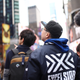 New York Excelsior walking around the city.